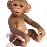 Reborn scimmietta bebè con corpo interamente in vinile 32 cm