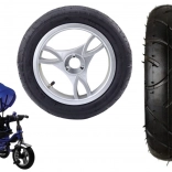 Ruota anteriore in plastica con pneumatico in gomma gonfiabile PRO600