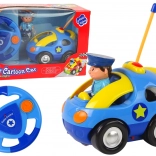 Macchinina della polizia radiocomandata con luci e suoni per bambini piccoli