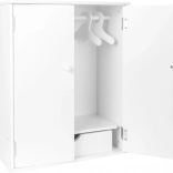 Armadio guardaroba per bambole piccolo piede bianco