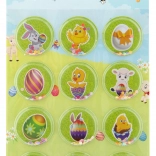 Adesivi pasquali 3D glitterati – set da 12 pezzi