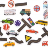 Puzzle in schiuma per il bagno con tema citte0