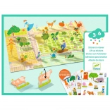 Adesivi riposizionabili Fattoria DJECO