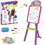 grande lavagna 3-in-1 a gesso magnetica e bifacciale