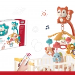 Giostrina per culla Scoiattolo con proiettore e telecomando