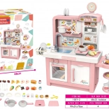 Mega cucina giocattolo rosa per bambini con accessori