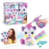 Airbrush studio gattina – peluche creativo da colorare