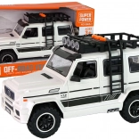 Fuoristrada bianco a batteria con luci e suoni