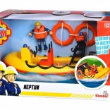 Pompiere Sam Nave Nettuno con figurina