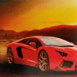 Diamond painting Auto sportivo rosso 30 × 40 cm