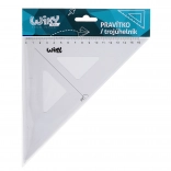 Triangolo da disegno trasparente 15 cm