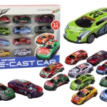 Set di macchinine da corsa 1:64 10 pezzi