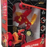 Screechers Wild veicolo trasformabile Hellfire Tiger con moneta