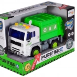 Camion della spazzatura con musica, luci e montacarichi 1:20