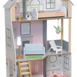 Casa delle bambole KidKraft Alina – casa in legno a tre piani con mobili