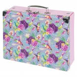 Valigetta scolastica pieghevole BAAGL Colibrì con rinforzi metallici