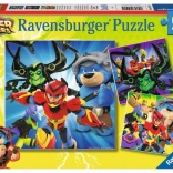 Puzzle Ravensburger Power Players 3×49 pezzi