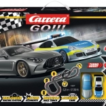 Pista elettrica Carrera GO Chase’n Race 5,3 m con auto MERCEDES-AMG GT 63 e PORSCHE 911 GT3