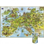 Puzzle Draghi - Mappa d'Europa, 4000 pezzi