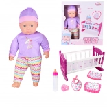 Woopie Royal XL set da tata – bambola unicorno con culla e set per l’allattamento
