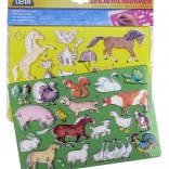 Lena stencil da disegno – cavalli e gatti