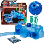 Bakugan Training Set con figurina Octogan Aquatic Clan blu – gioco strategico