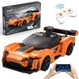 Set di costruzione CaDA RC auto sportiva BLAZE CAR, arancione, Dual Mode, 295 pezzi