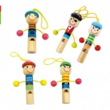 Fischietto di Legno a Forma di Omino