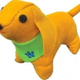 Set in feltro – cagnolino marrone da cucire