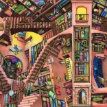 Puzzle Biblioteca Assurda 500 pezzi