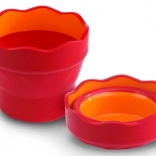 Bicchiere per l'acqua Faber-Castell Clic&Go rosso