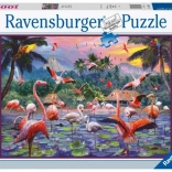 Puzzle Ravensburger Pink Flamingos 1000 pezzi