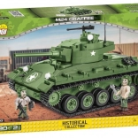 COBI M24 Chaffee – set di costruzione del carro armato della Seconda guerra mondiale (590 pezzi, 2 minifigure)