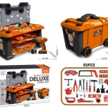 Set da officina per piccoli fai-da-te in valigetta con ruote