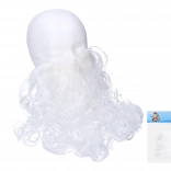 Baffi bianchi finti per costume da San Nicola, mago o nonno