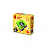 Cubi di legno illustrati TALPA – 4 cubi