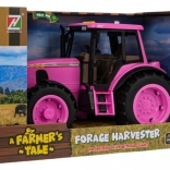 Trattore rosa con luci e suoni