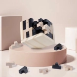 Cubo logico in legno – rompicapo 3D per bambini e adulti