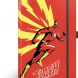 Quaderno a righe THE FLASH con elastico e passante