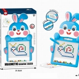 Lavagnetta magnetica con coniglietto 46,5 cm blu