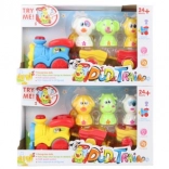 Trenino divertente con animaletti a batteria