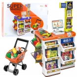 Negozio per bambini con cassa e carrello – set supermercato 60 pezzi