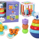 Set di giocattoli sensoriali Tower Koala Educational Cube Spinners