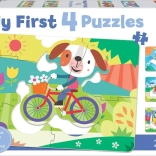 I miei primi puzzle mezzi di trasporto 4 in 1