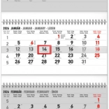 Calendario da parete pieghevole di 4 mesi 2026