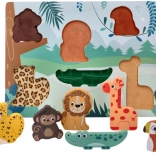 Puzzle 3D in legno Animali Safari