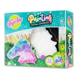 Mosaico con pittura di unicorno