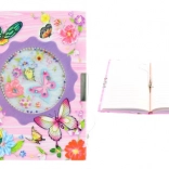 Diario con motivo di farfalle per bambine