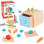 Woopie Green giocattolo educativo in legno con cassetto Montessori
