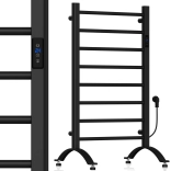 Maltec radiatore elettrico da bagno 200 W, nero